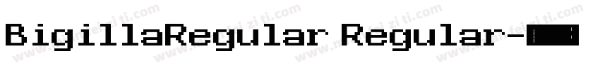 BigillaRegular Regular字体转换